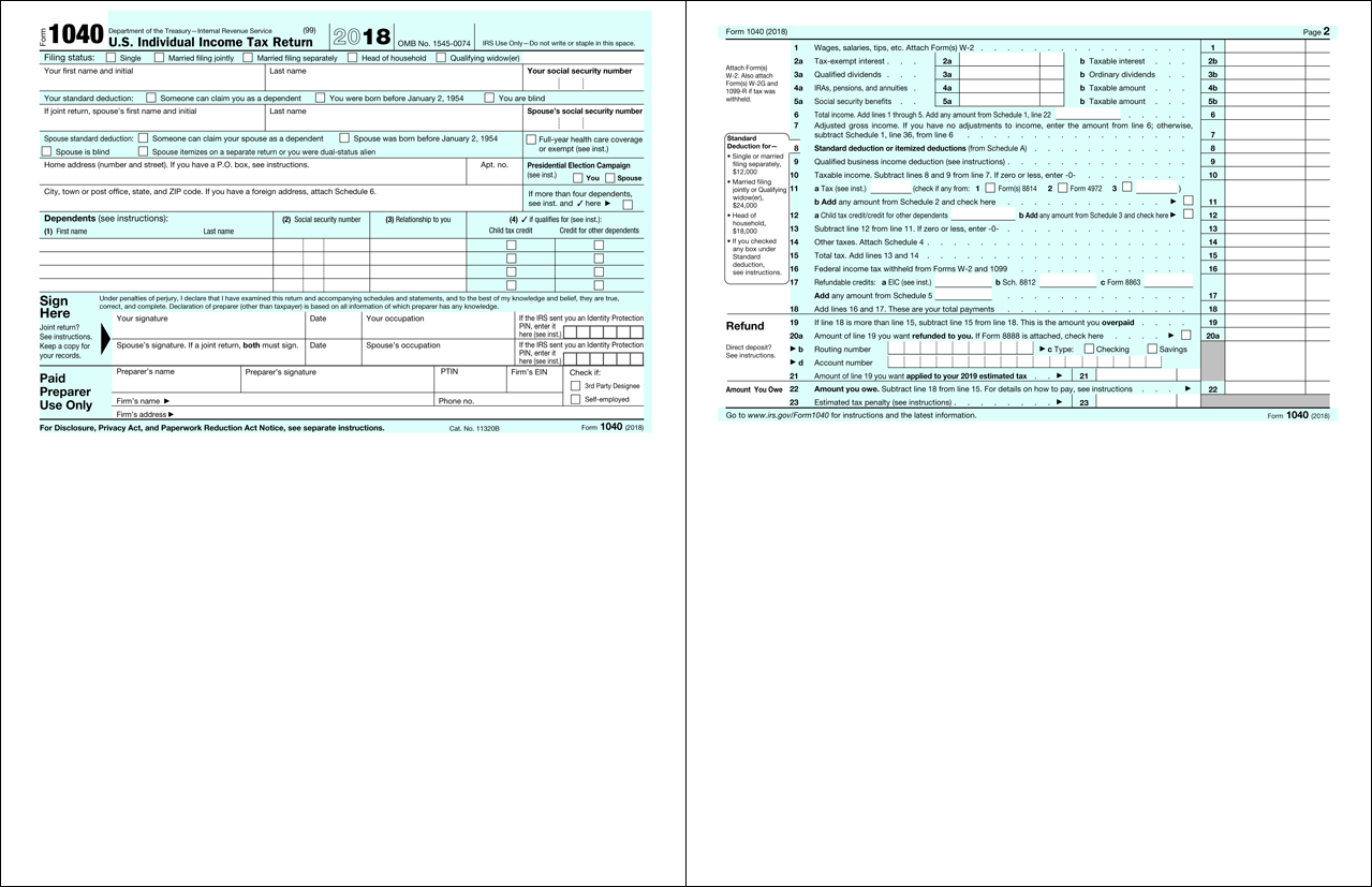 2018 Form 1040 Page 2 >> New Postcard Tax Form For 2018 Is It Really Simpler And 2018 Form 1040 Page 2 >> New Postcard Tax Form For 2018 Is It Really Simpler And
